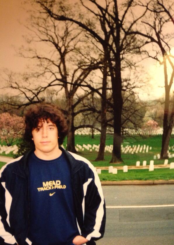 Myself at Arlington National Cemetery in 2003.