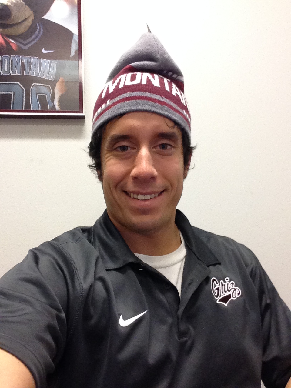 I considered getting this Griz beanie Christmas present from our Associate AD as a small victory.