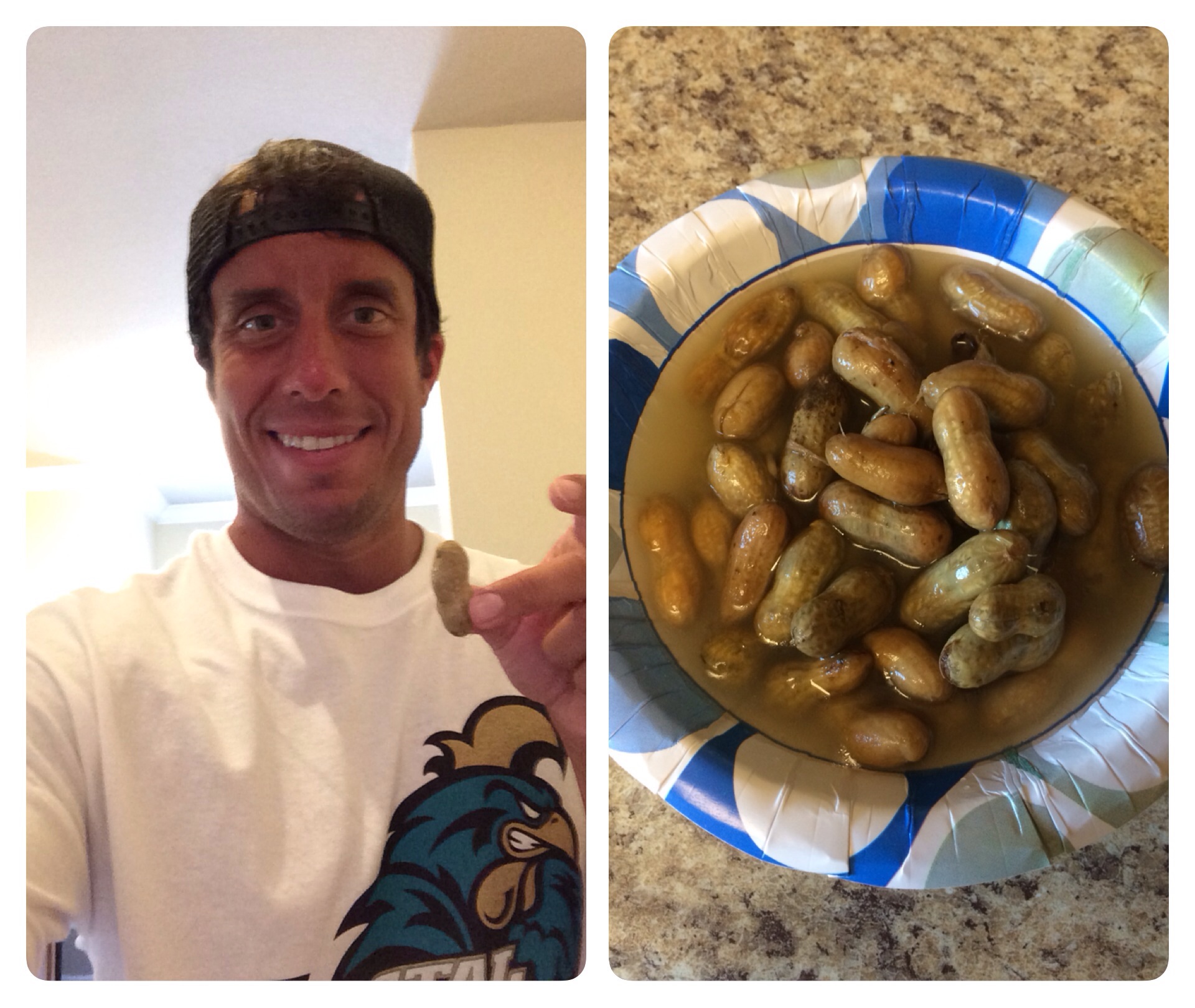 Boiled peanuts and I got off on the wrong foot but now I love them!!