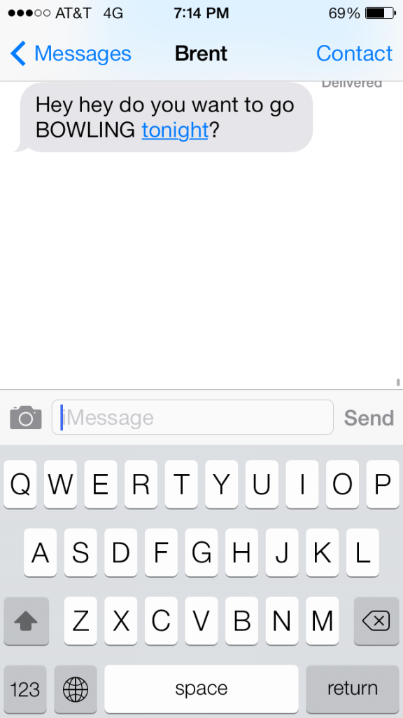 using hashtags while texting Don't Blink