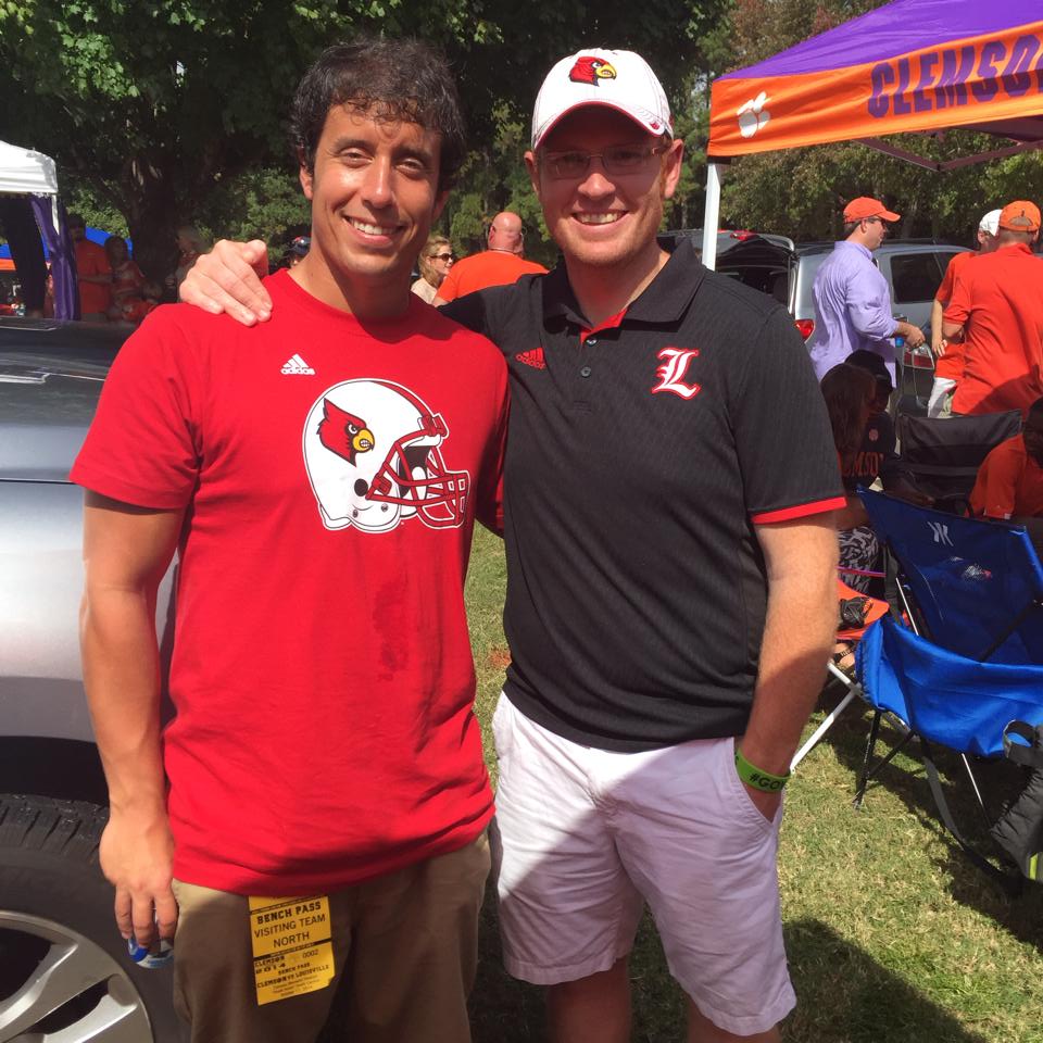 Kenny and I at Papa Stanley's Clemson tailgate.