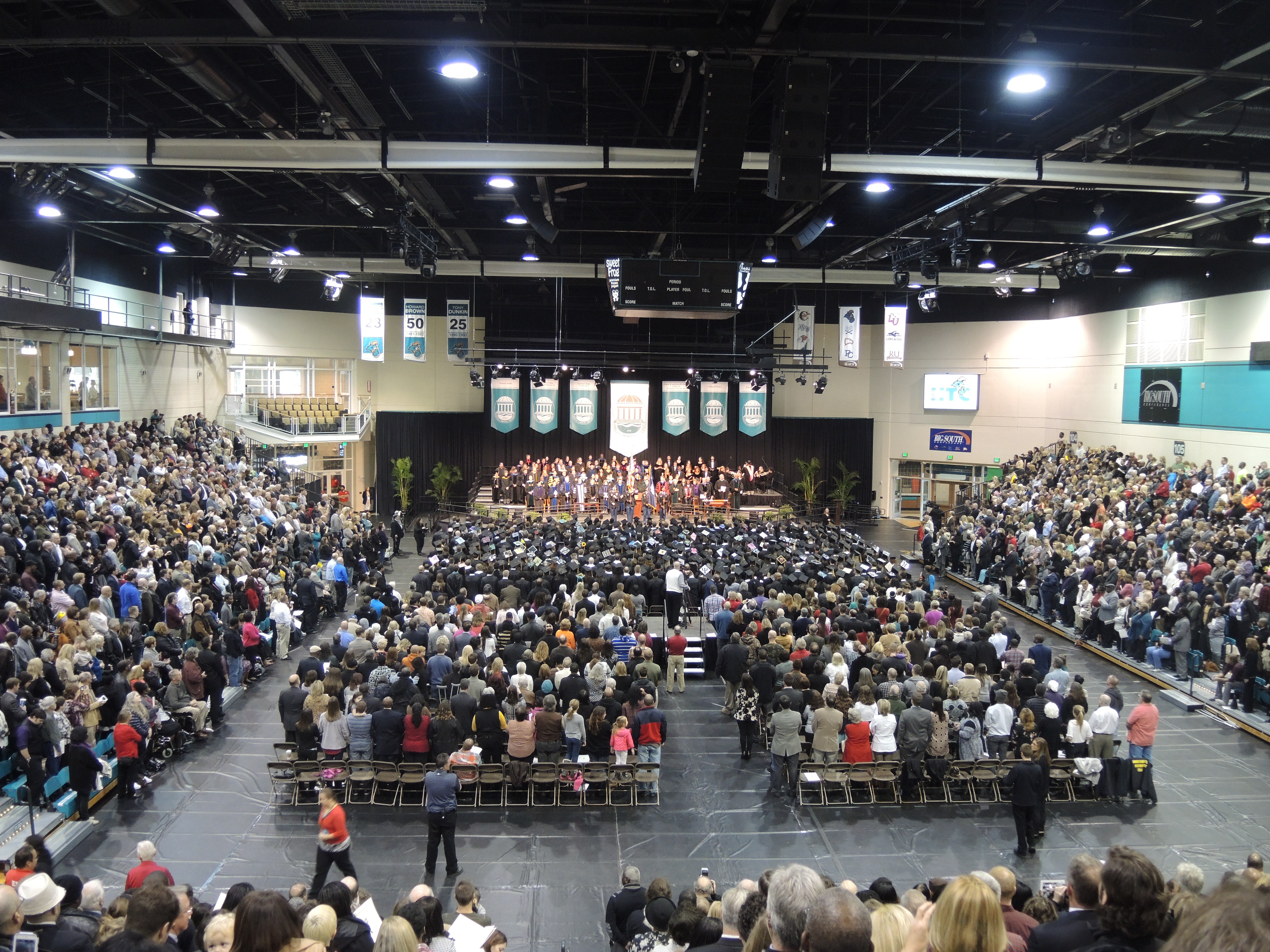 Graduation will now take place in the HTC Center, our on-campus arena.