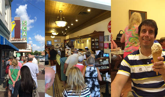 We enjoyed a cold treat at one of the best ice cream parlors in the world.