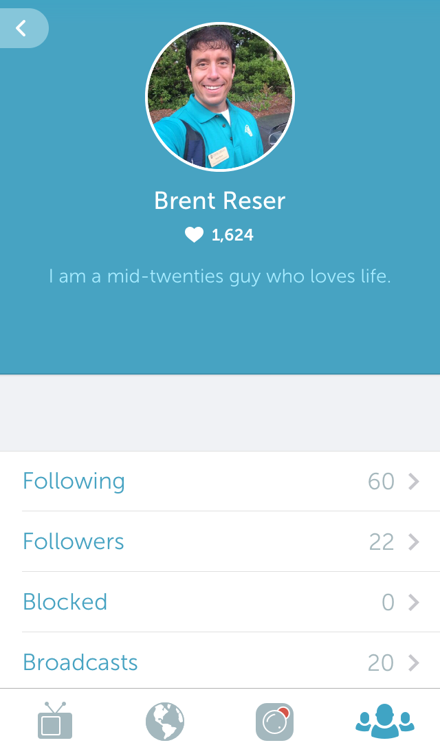 This is my Periscope profile.