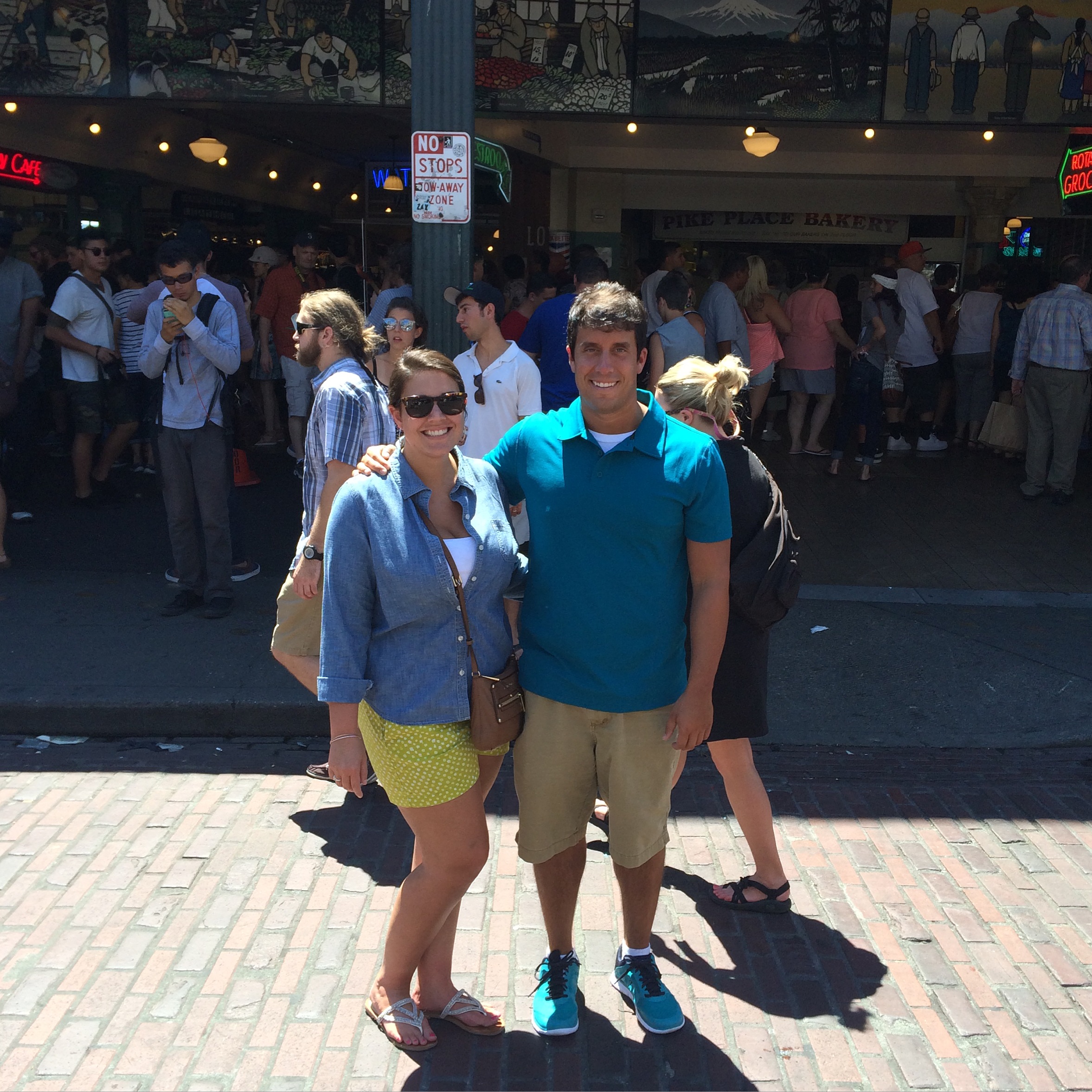 Sid and I in front of Pike Place.