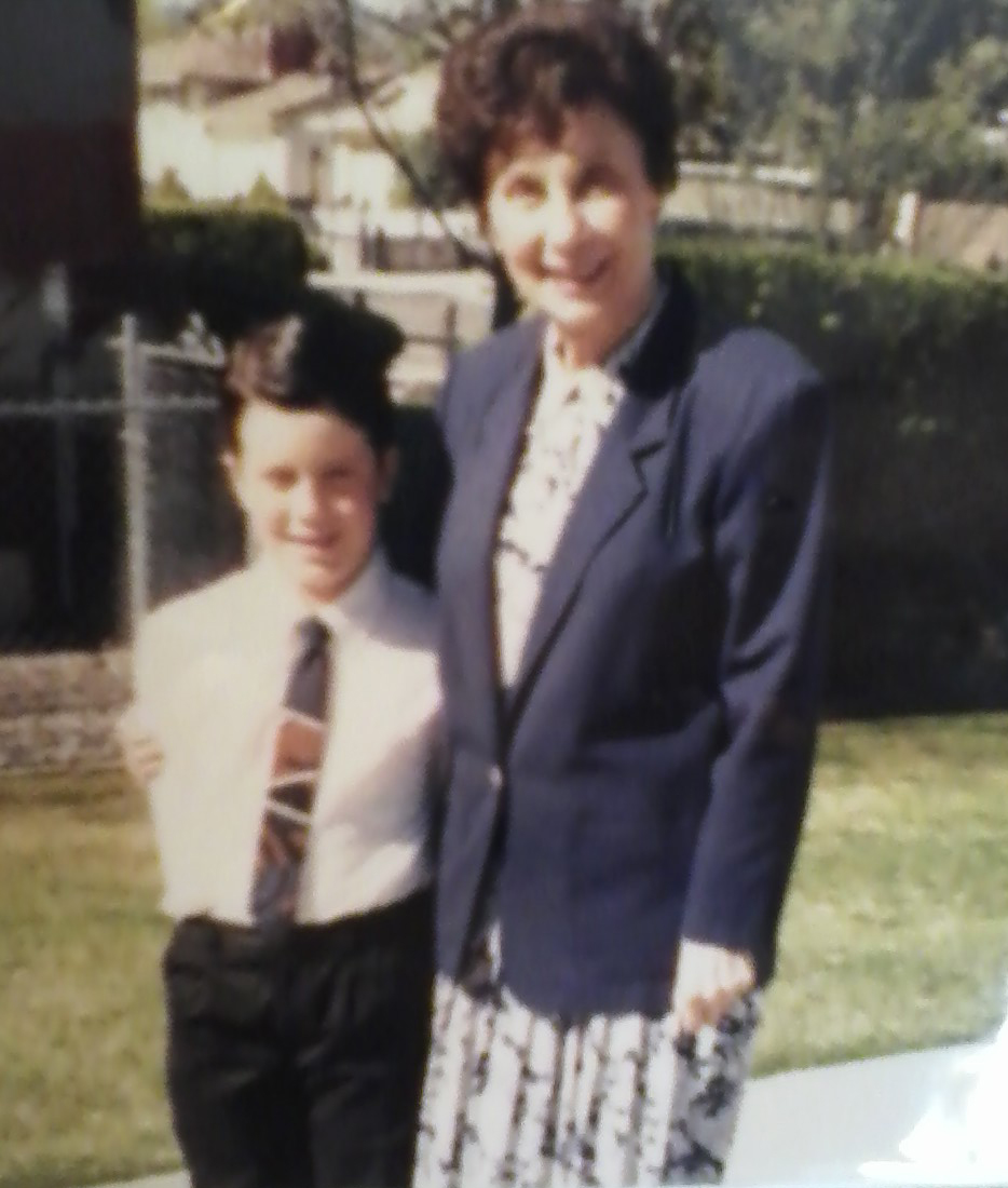 My grandma and I before we went to the church for my First Communion.
