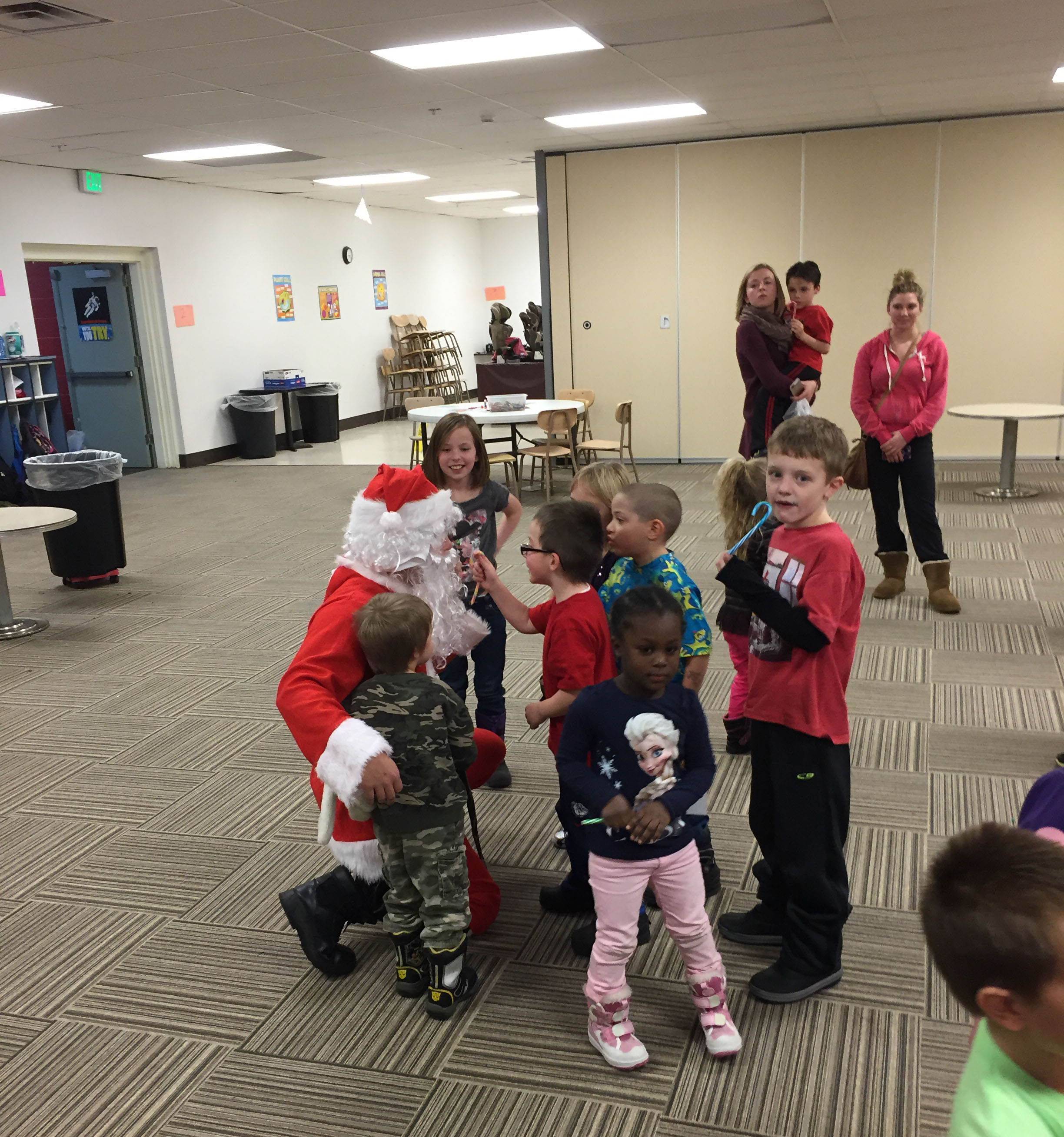 After the reading was finished, the kids enjoyed a meet and greet with Santa.