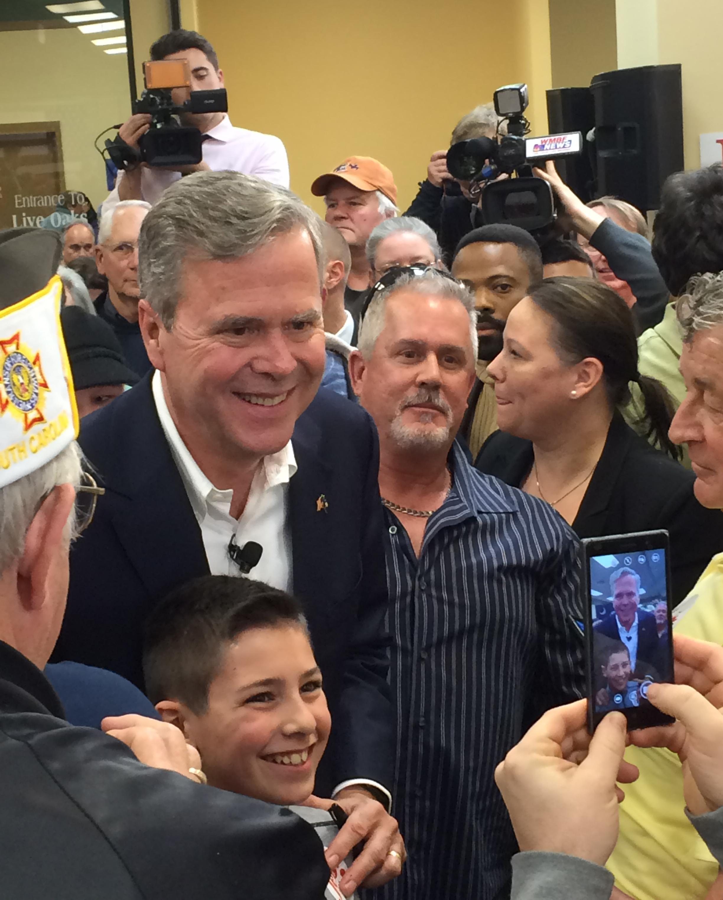 A photo I took of Jeb after the event.