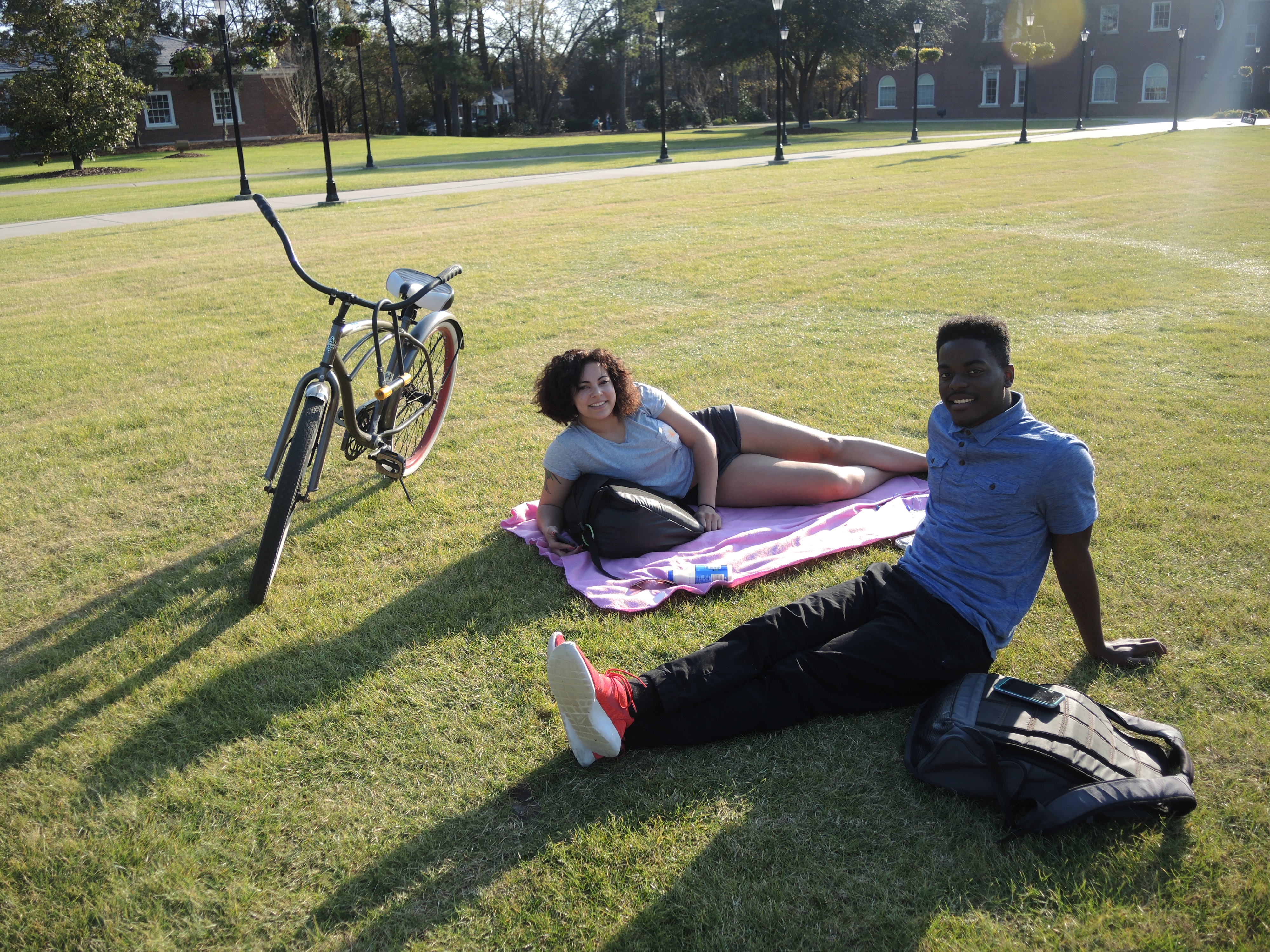Nothing beats spending class breaks on Prince Lawn underneath the refreshing sun.
