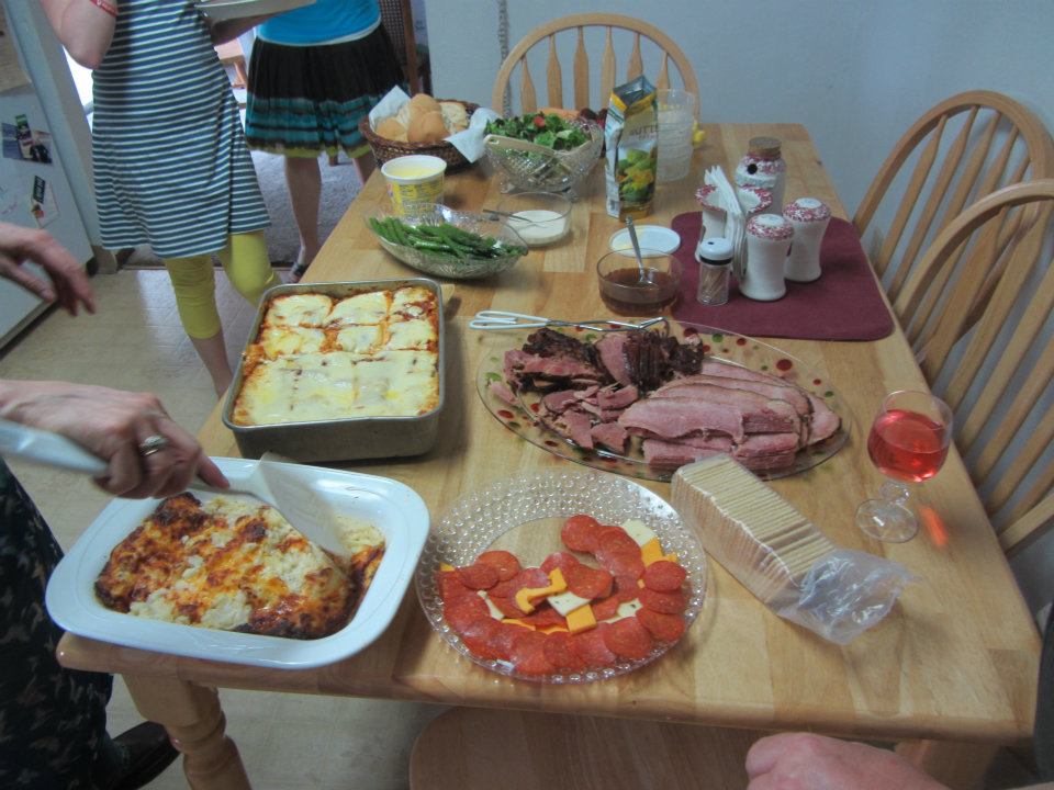 An Easter meal at the Reser household in 2012. I like ham...especially leftover ham.