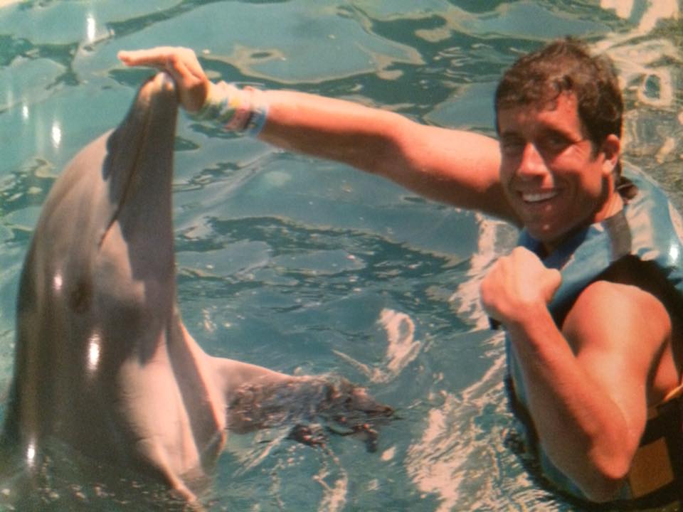 Loving life with the dolphin.