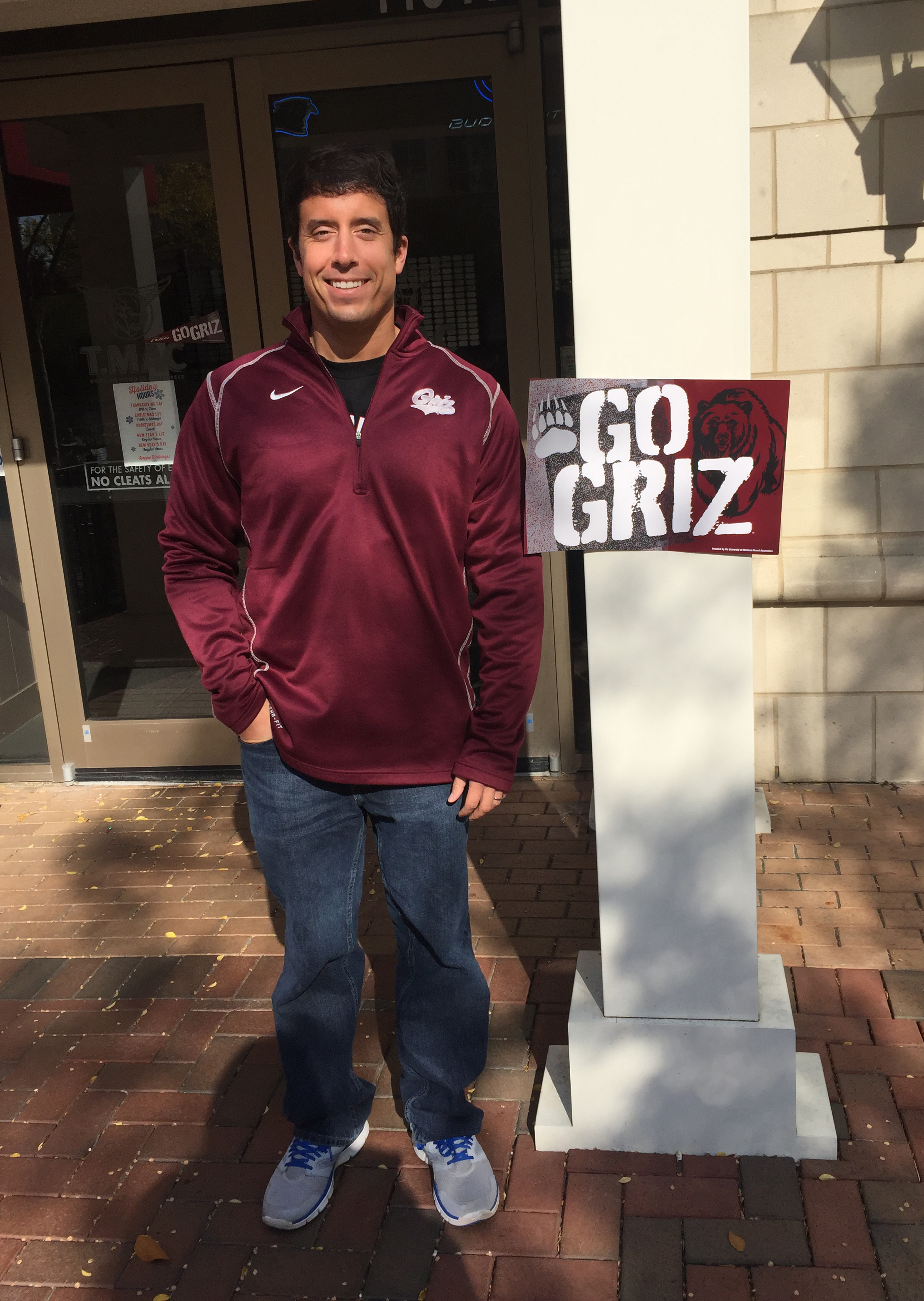 It goes without saying that whenever you see something Griz-related on the other side of the country, you must take a photo with it.