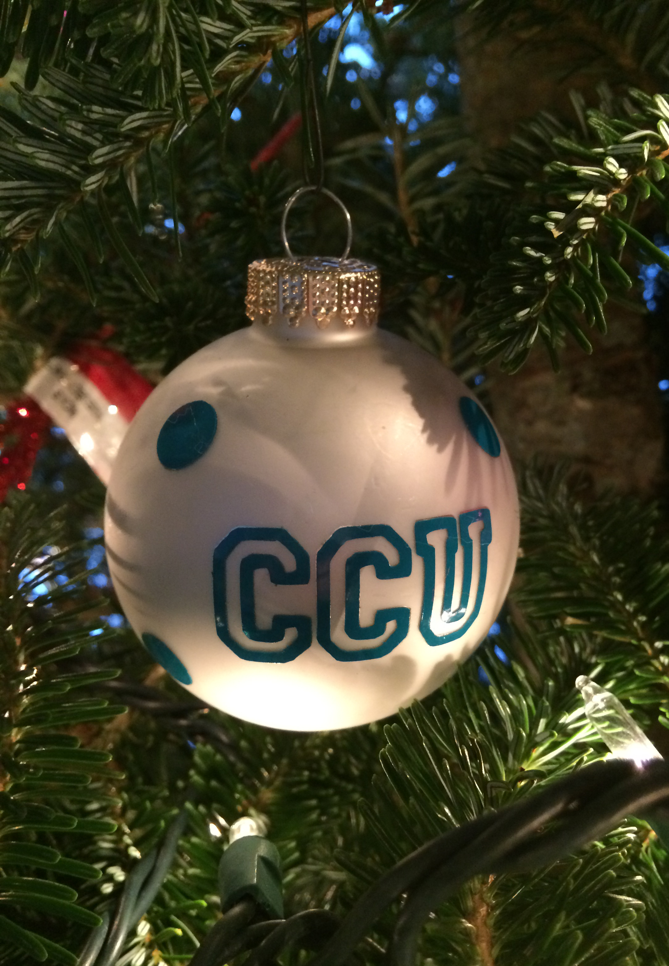 It is a no-brainer that we have included a Coastal Caorlina University ornament on our tree.