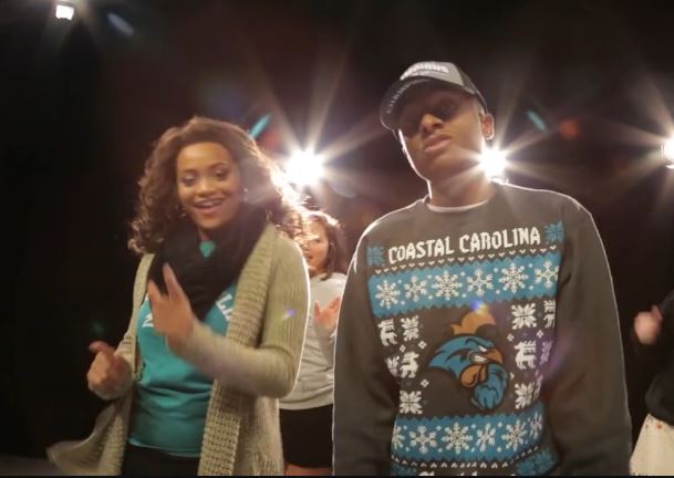 What makes this year's holiday video so unique is that actual students performed the vocals to the original song that was written.