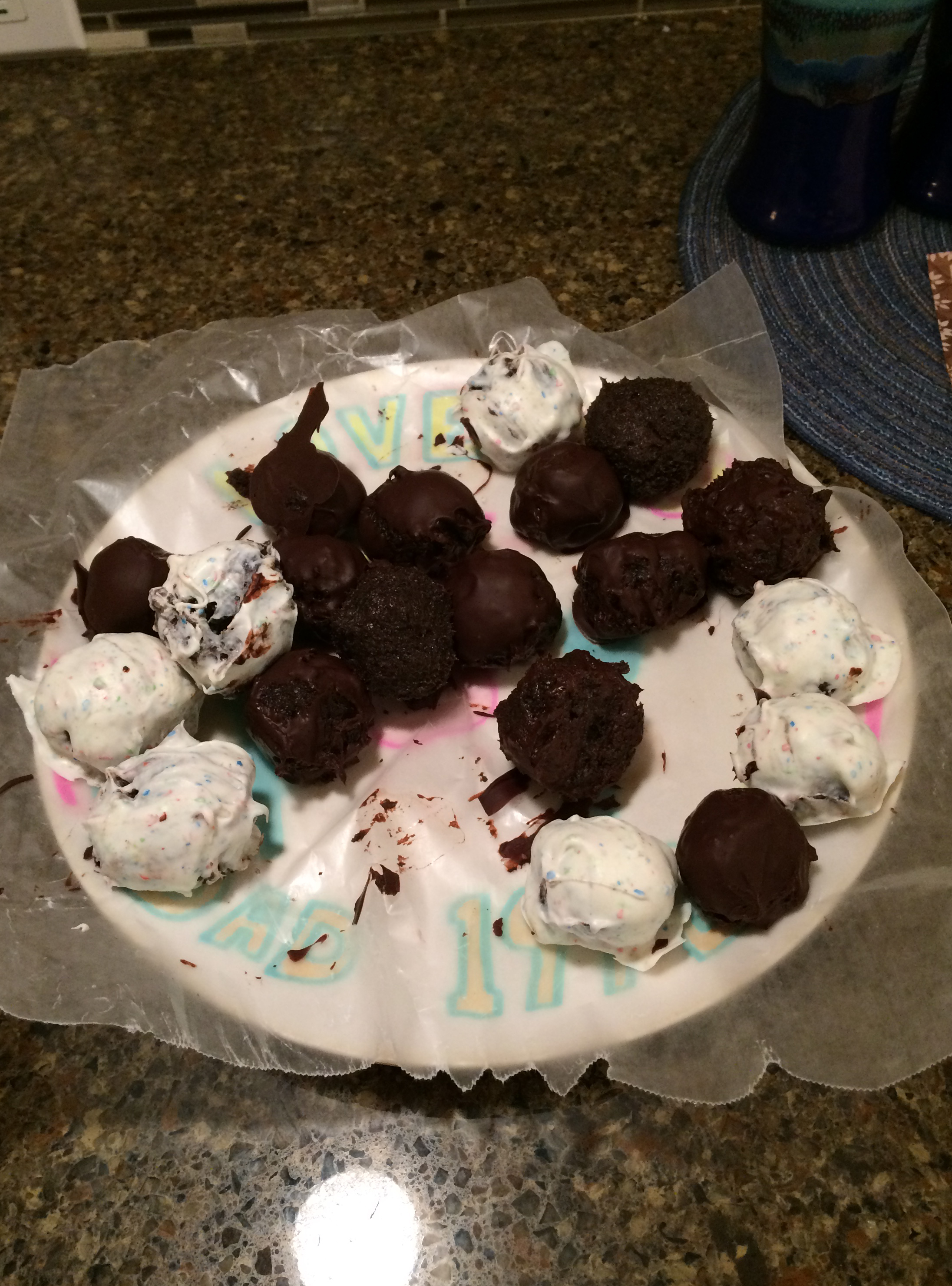My siblings and wife combined to make these delicious Oreo truffles.