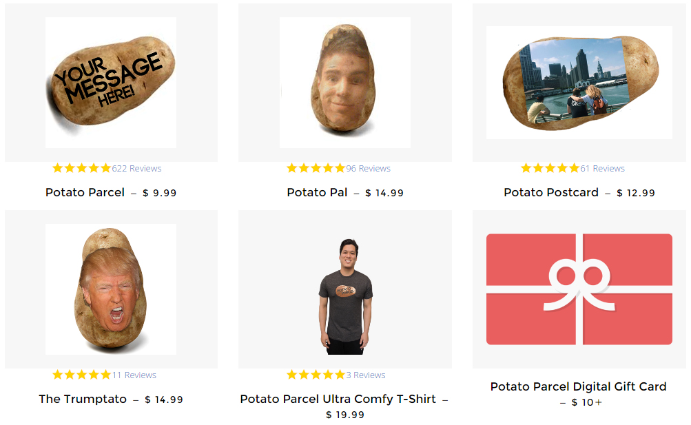 A look at what Potato Parcel offers.